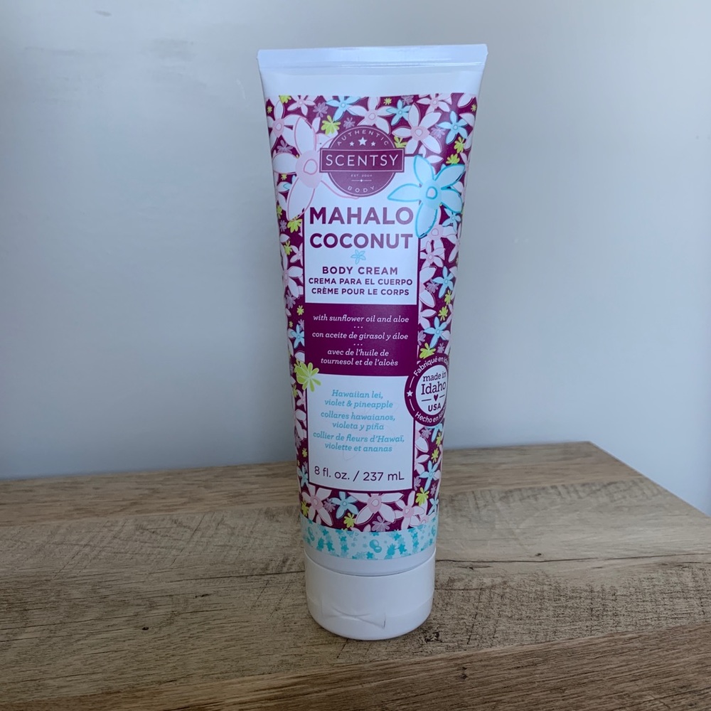 Brand New Scentsy Mahalo Coconut Body Cream